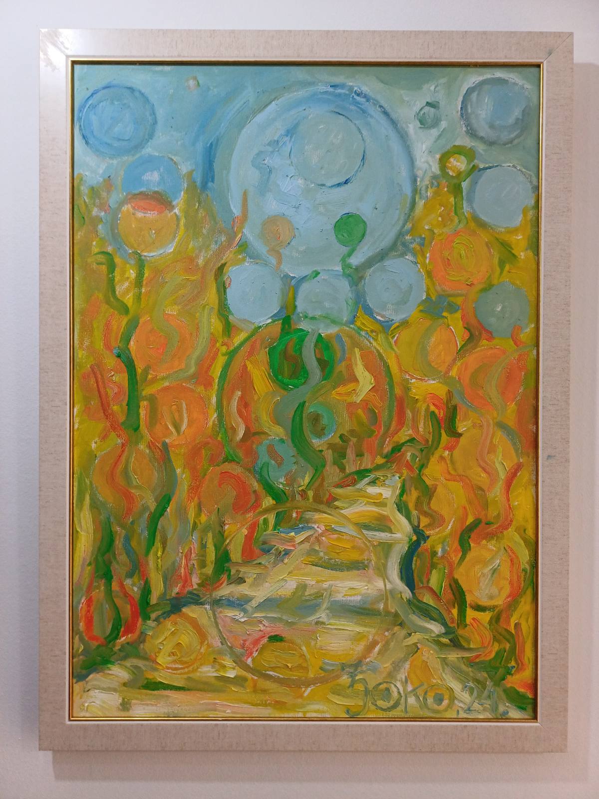 Polyform Presentation of a Landscape with Impressionist Accents by Pierre-Auguste Renoir